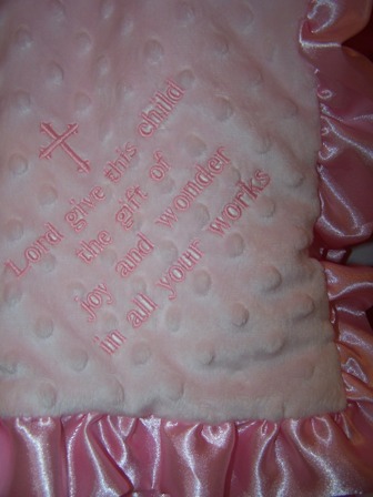 Lord Give This Child...Pink Blanket Lord Give This Child...Pink Blanket